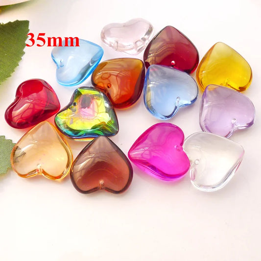 12pcs Wholesale AAA Top Quality 35mm Crystal Heart Love Pendant Mill Finish Light Azure Earrings Jewelry Necklace Free Shipping