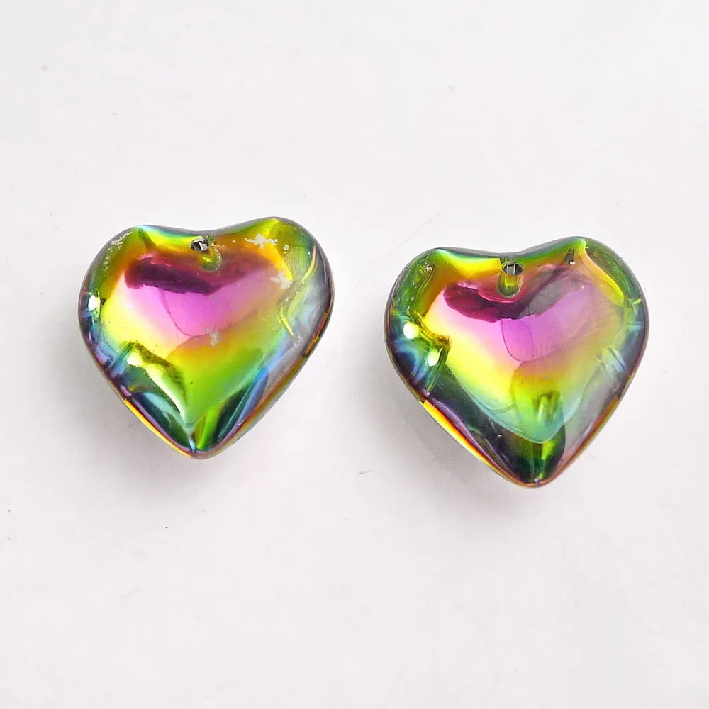 12pcs Wholesale AAA Top Quality 35mm Crystal Heart Love Pendant Mill Finish Light Azure Earrings Jewelry Necklace Free Shipping