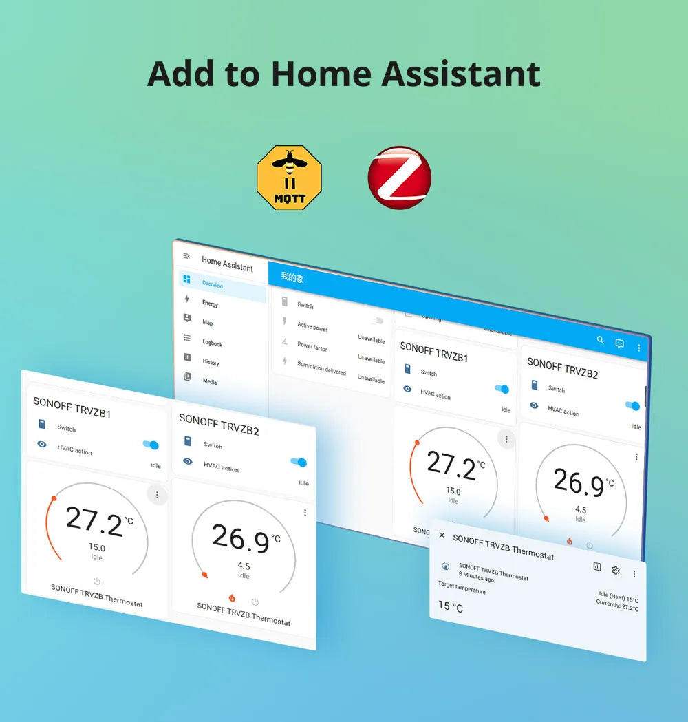 SONOFF  Zigbee TRVZB Thermostatic Radiator Valve Smart Home eWeLink App Remote Control Works with SONOFF ZB Bridge-P/ ZBDongle-P