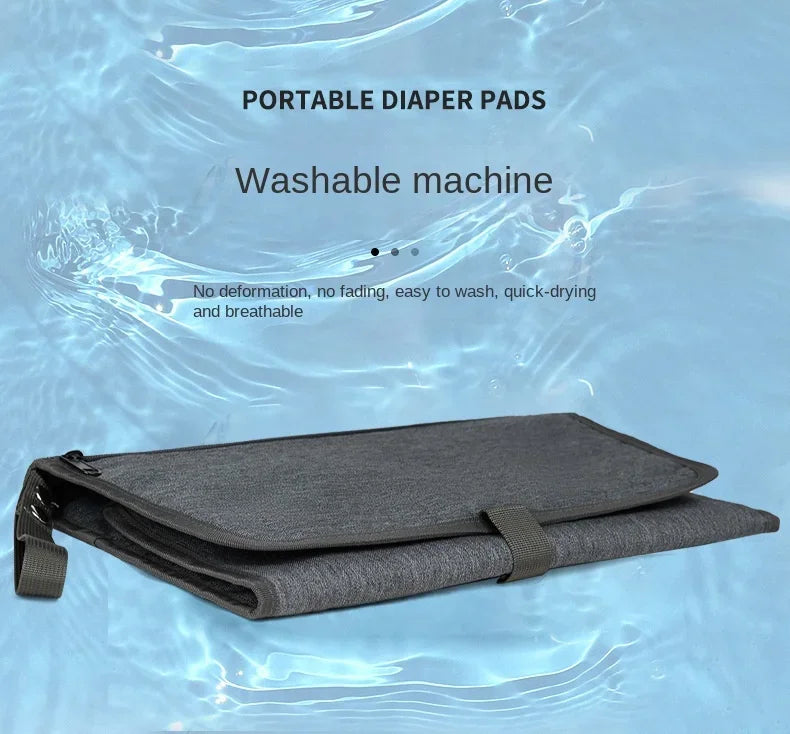 Portable Diaper Changing Pad Portable Baby Changing Pad with Pockets Waterproof Travel Diaper Changing Station Kit Baby Gifts