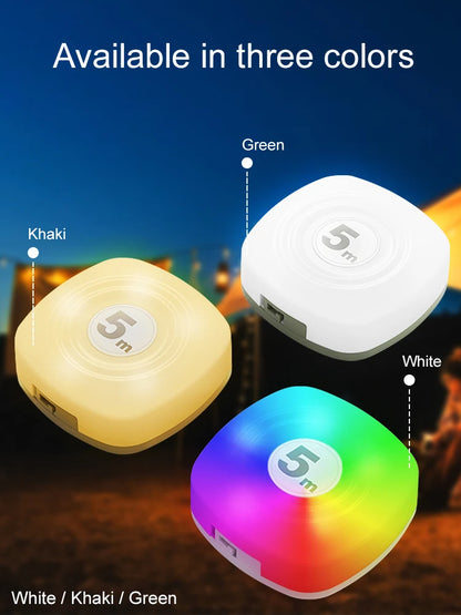 GGbingo LED Strip Light RGB Smart APP Waterproof USB Rechargeable Room Christmas Decoration Portable Camping Atmosphere Lights