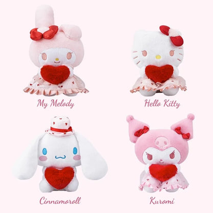 Sanrio Hello Kitty Kuromi Melody Cinnamoroll Set Series Plush Toy Cartoon & Cute Children's Toy Soft And Comfortable Doll Gift