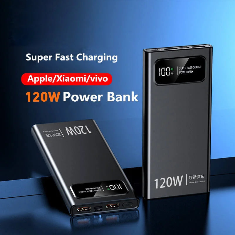 Xiaomi 200000mAh Power Bank 120W Super Fast Charging External Battery Charger PD 20W Power Bank for iPhone 13 14 Pro Samsung