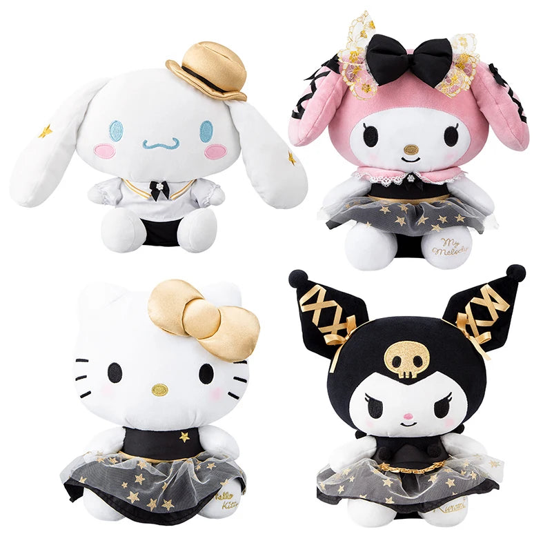 Sanrio Hello Kitty Kuromi Melody Cinnamoroll Set Series Plush Toy Cartoon & Cute Children's Toy Soft And Comfortable Doll Gift