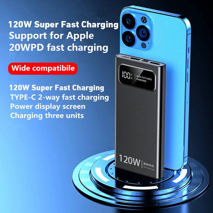 Xiaomi 200000mAh Power Bank 120W Super Fast Charging External Battery Charger PD 20W Power Bank for iPhone 13 14 Pro Samsung