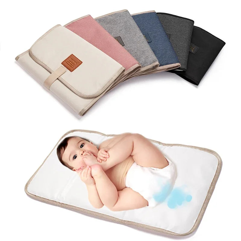 Portable Diaper Changing Pad Portable Baby Changing Pad with Pockets Waterproof Travel Diaper Changing Station Kit Baby Gifts