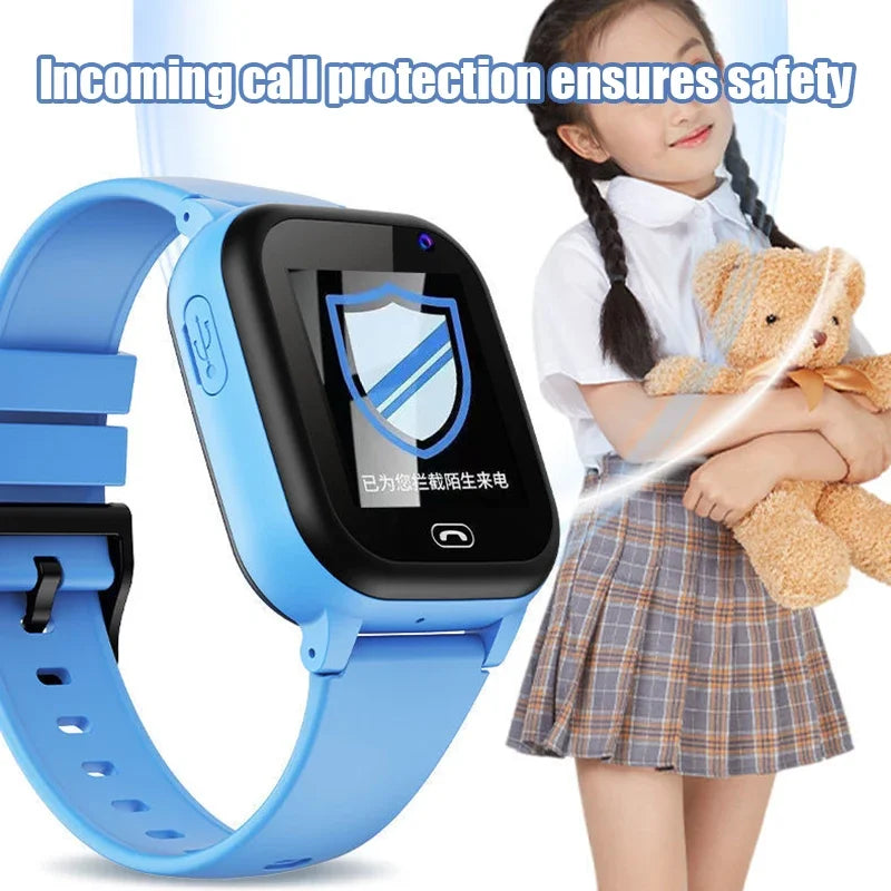 4G Kids Smartwatch Wifi SOS GPS Location Video Call Analogue Card Waterproof Watch Camera Boys Girls Upgrade New Watch New 2024