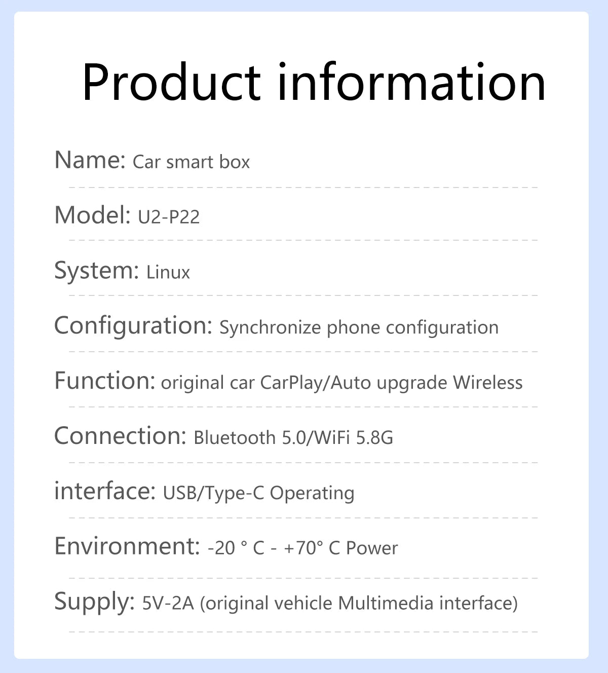 2024 New Wireless Carplay Android Auto Wireless Adapter Smart Dongle 2in 1 5G Wifi&Bluetooth 5 For Wired CP AA Connect Plug&Play