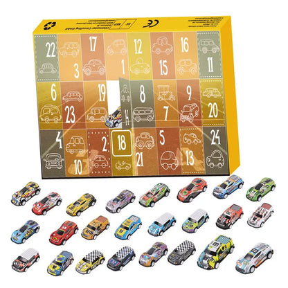 Christmas Calendar Countdown Advent Calendar With Drawers Car Advent Calendar For Kids Car Toys 24 Days Christmas Gift blind box