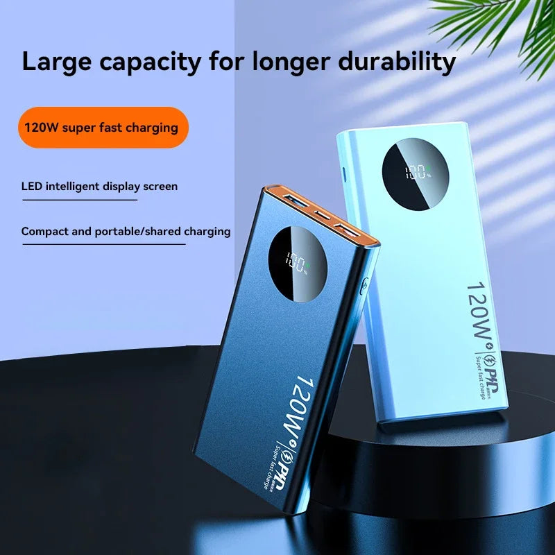 Xiaomi 120W 50000mAh High Capacity Power Bank Fast Charging Powerbank Portable Battery Charger For iPhone Samsung Huawei 2024