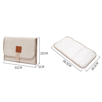 Portable Diaper Changing Pad Portable Baby Changing Pad with Pockets Waterproof Travel Diaper Changing Station Kit Baby Gifts