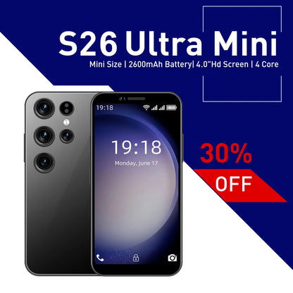 New Mini S26 Ultra mini Phone  4.0 inch,4GB+128GB  Global version Google Play, Smartphone Android 9.0  2600mAh  envios gratis