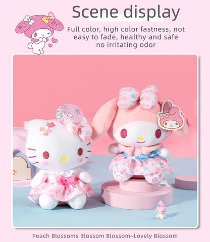 Sanrio Hello Kitty Kuromi Melody Cinnamoroll Set Series Plush Toy Cartoon & Cute Children's Toy Soft And Comfortable Doll Gift